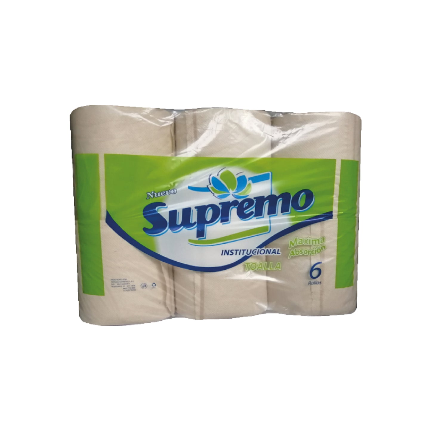 PAPEL TOALLA JUMBO SUPREMO Ecologico 150 Mt. x6 Und.