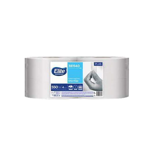 PAPEL HIG. JUMBO ELITE PROFESSIONAL PLUS x 550 Mt. x 4 Und.