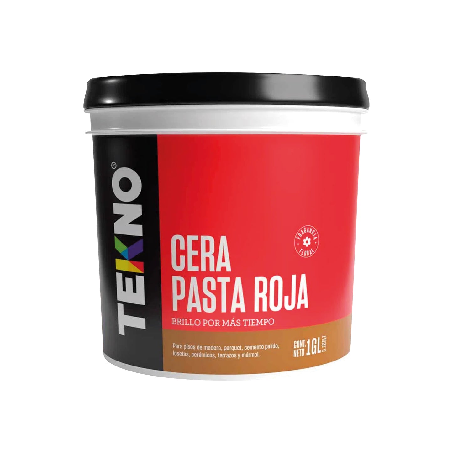 CERA PASTA-LIQUIDO-AUTOB. ROJA TEKNO x 3.78 Lt.