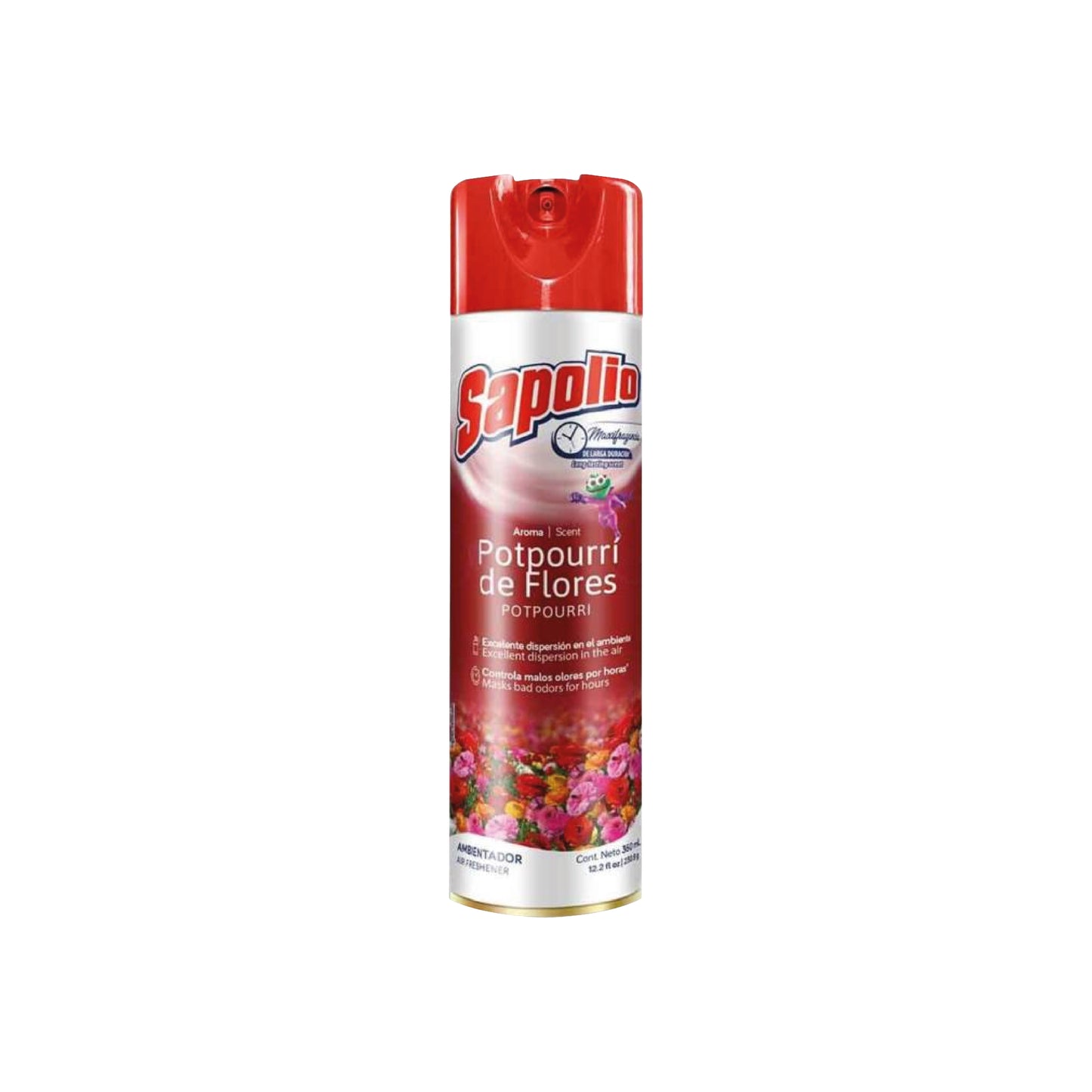 AROMATIZANTE POTPOURRÍ DE FLORES SAPOLIO SPRAY x 360 ml.