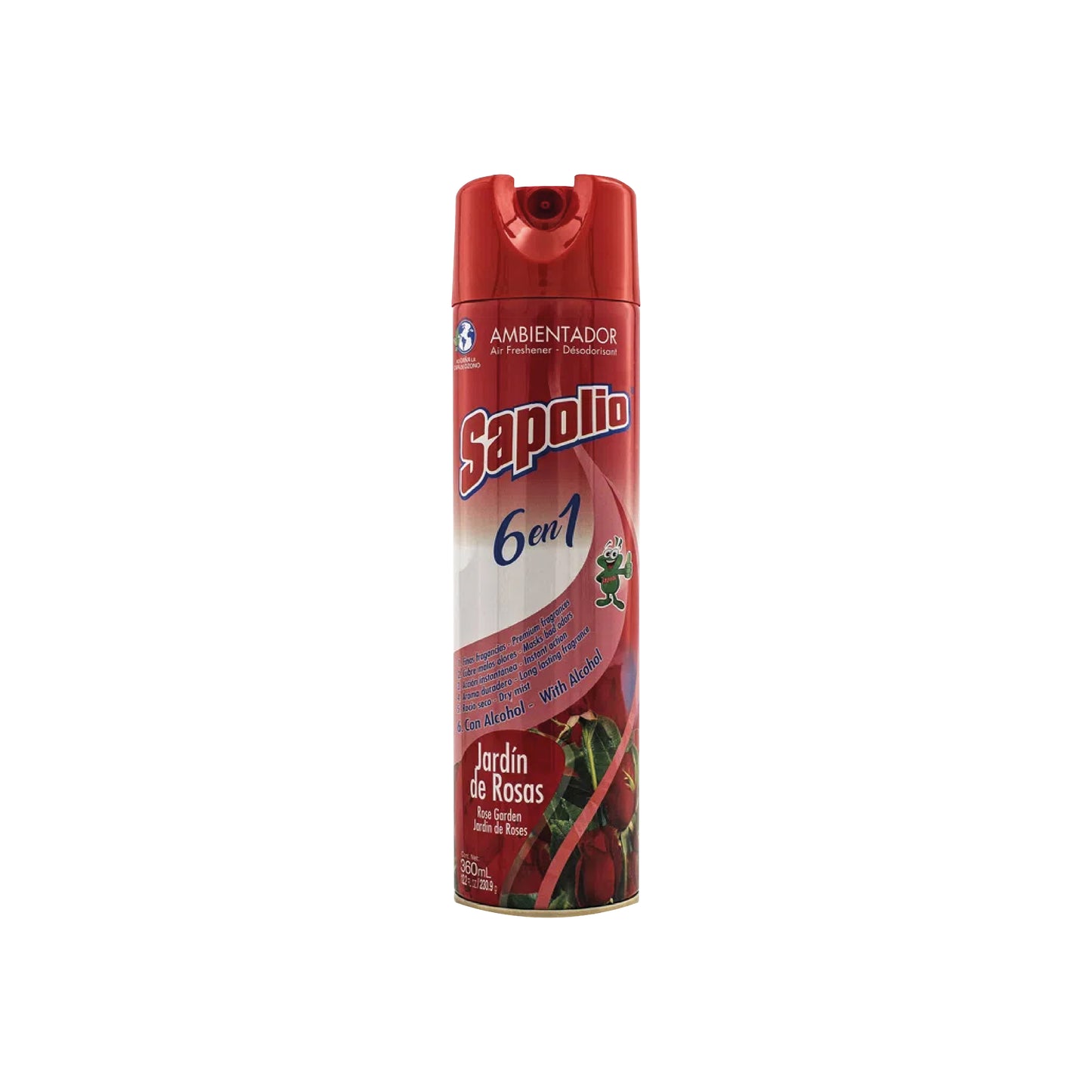 AROMATIZANTE JARDIN DE ROSAS SAPOLIO SPRAY x 360 ml.