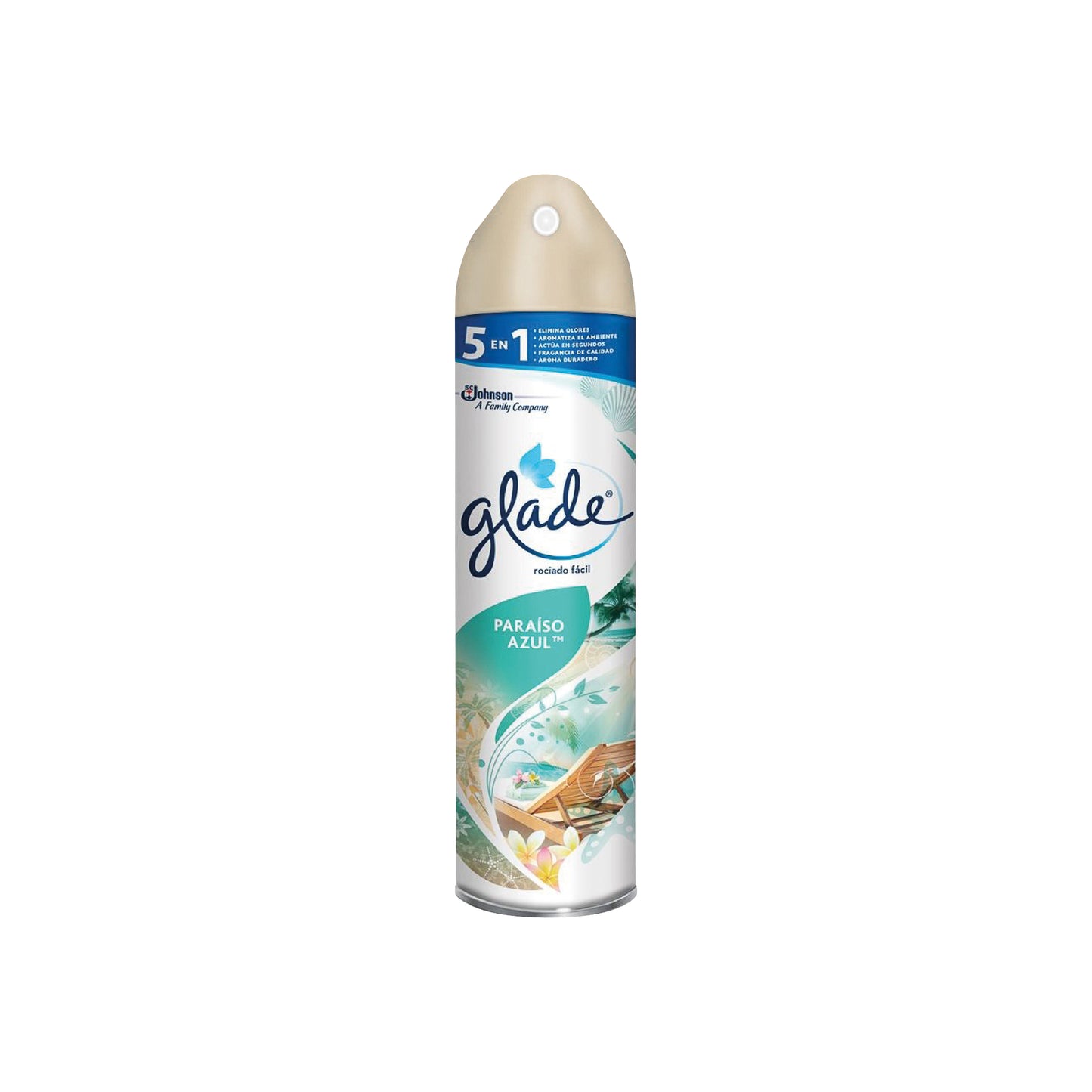 AROMATIZ. PARAISO AZUL GLADE  SPRAY x 400 Ml.