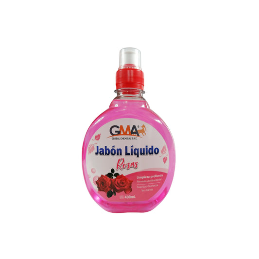 JABON LIQUIDO GMA BACTERICIDA C/T CHUPON Rosas x 400 Ml.