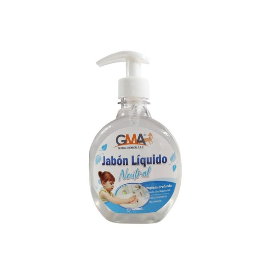 JABÓN LIQUIDO GMA BACTERICIDA C/T DISPENSADOR Neutro x 400 Ml.