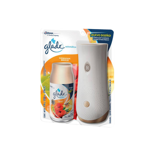 AROMATIZADOR SPRAY GLADE AUTOMATICO Hawaiian B.x 270 Ml.