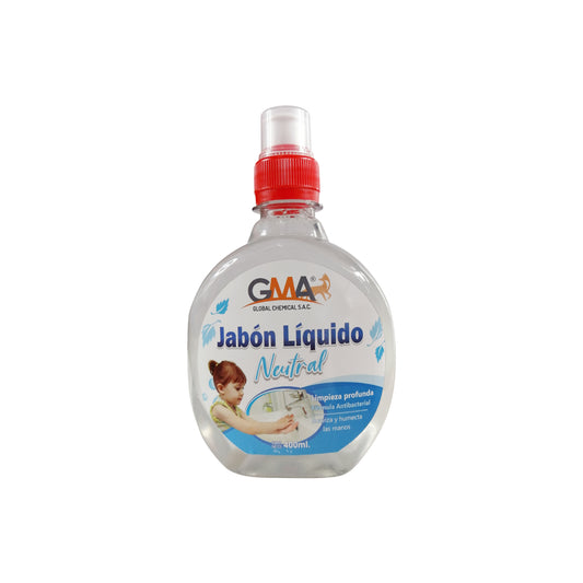 JABÓN LIQUIDO GMA BACTERICIDA C/T CHUPON Neutro x 400 Ml.