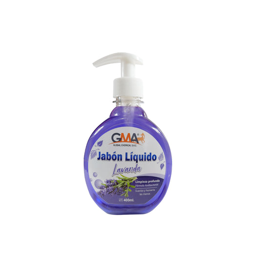 JABON LIQUIDO GMA BACTERICIDA C/T DISPENSADOR Lavanda x 400 Ml.