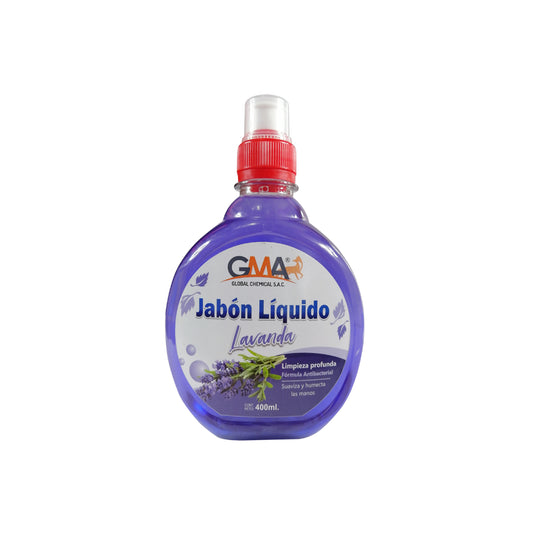 JABON LIQUIDO GMA BACTERICIDA C/T CHUPON Lavanda x 400 Ml.