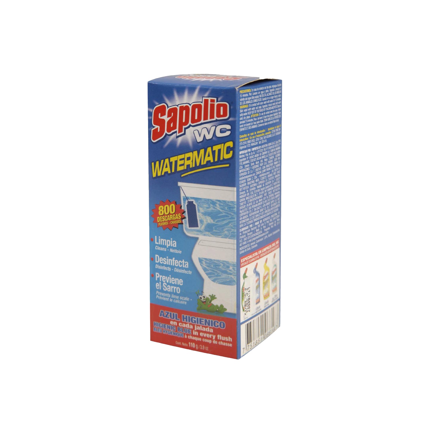 LIMPIADOR P/TANQ. SAPOLIO Watermatic x 110 Gr.