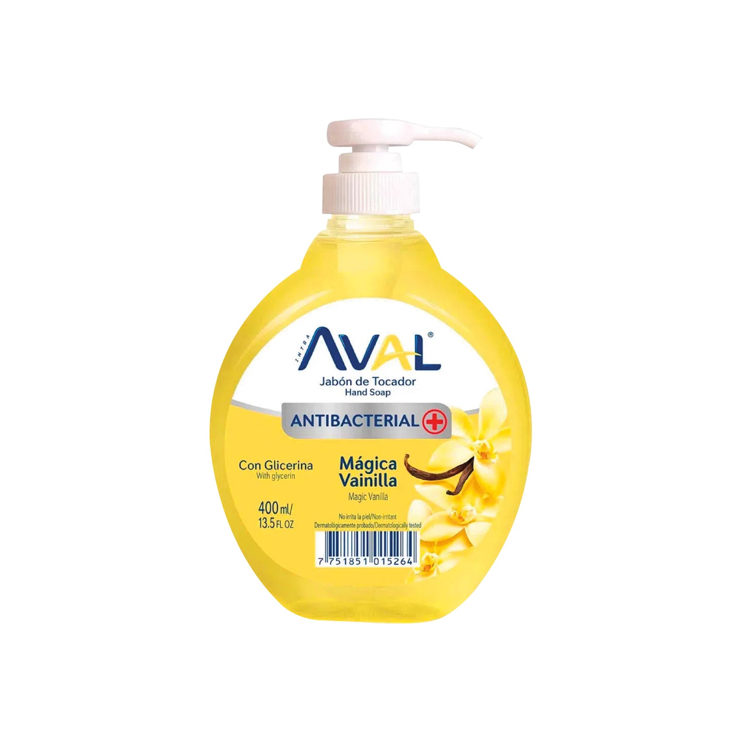 JABON LIQ. AVAL HAND ANTIBACTERIAL Magica Vainilla x 400 Ml.