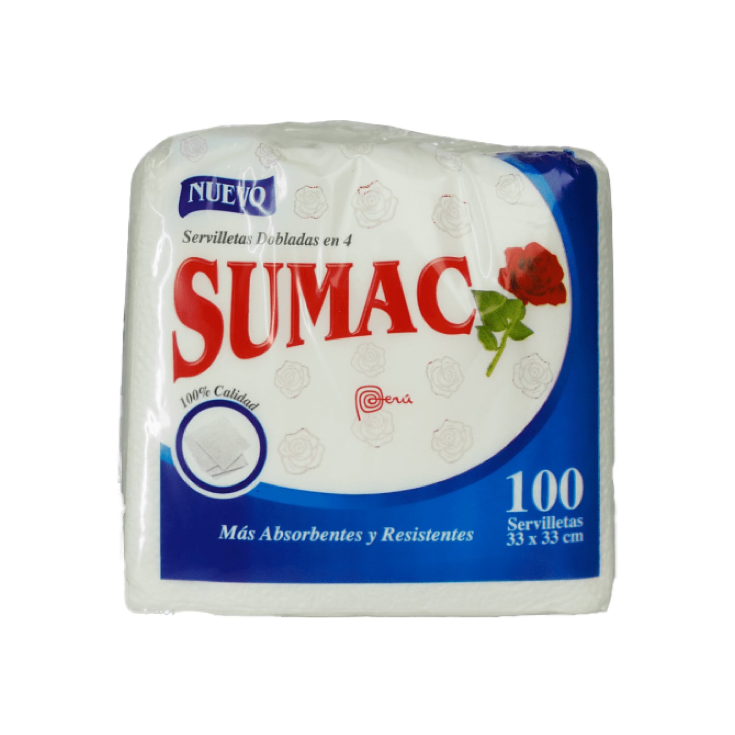 SERVILLETAS SUMAC DOBLE x 100 Und.